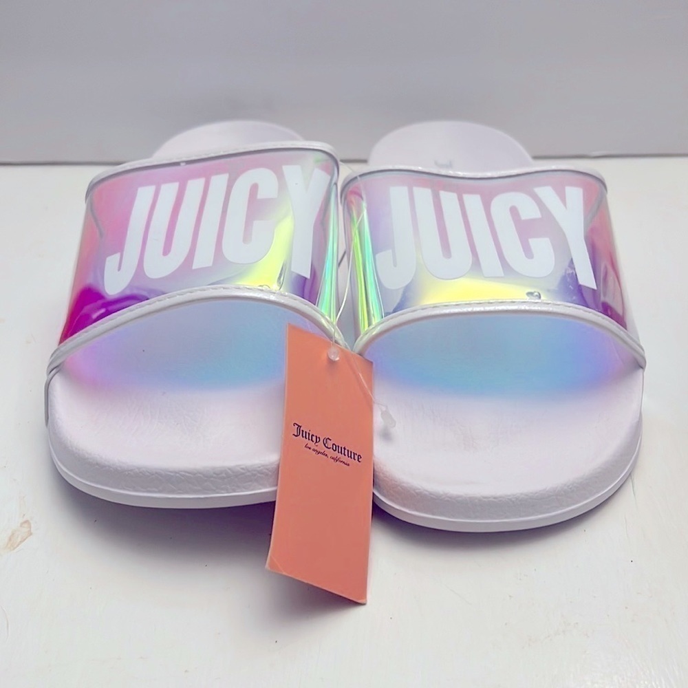 Juicy Couture Iridescent Sandals size 10 NWT - Picture 9 of 9